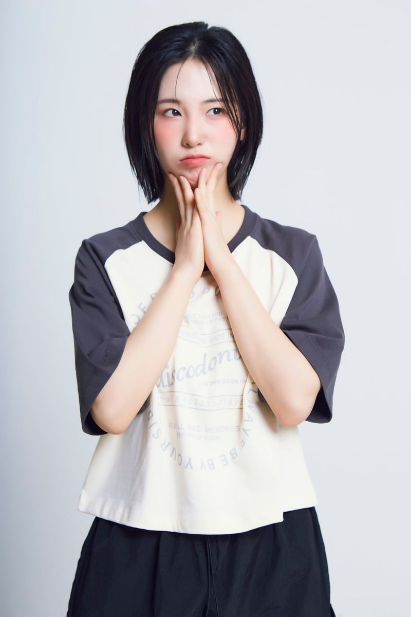 circle print raglan ½T-shirts_charcoal/ivory