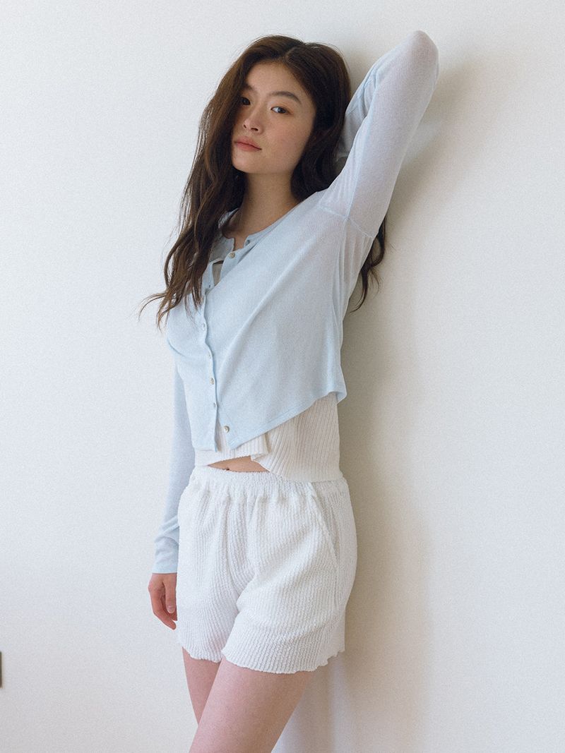 Summer Wave Shorts - Ivory