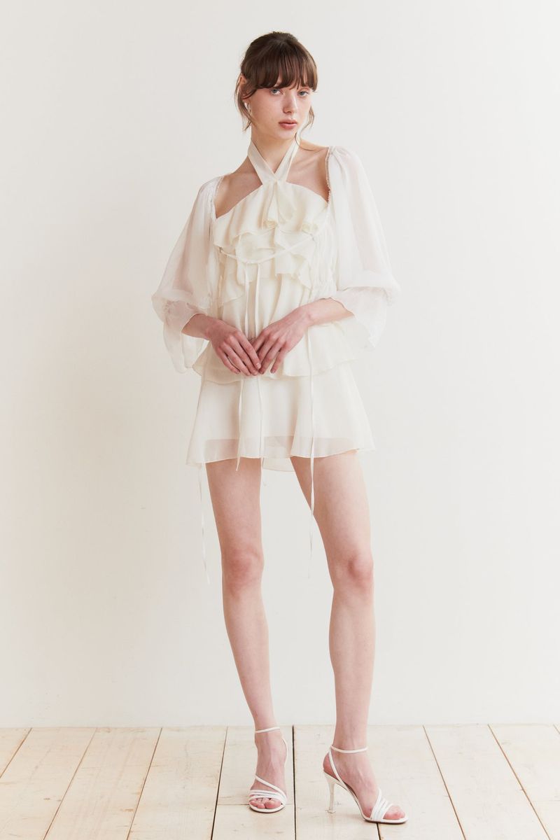 BALLON DRESS ivory