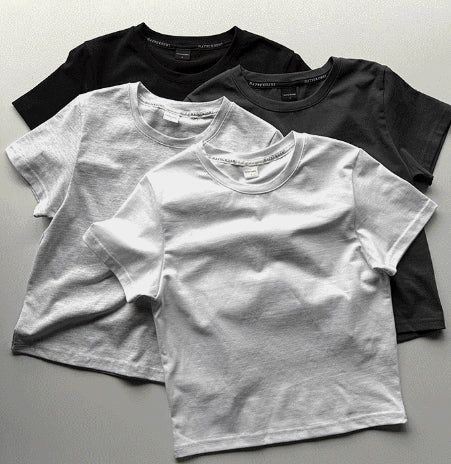 26SS★ TOKYO Crop Basic Tee