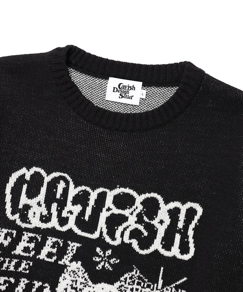 MEGA CYCLONE KNIT SWEATER BLACK(CV2EFUK601A)