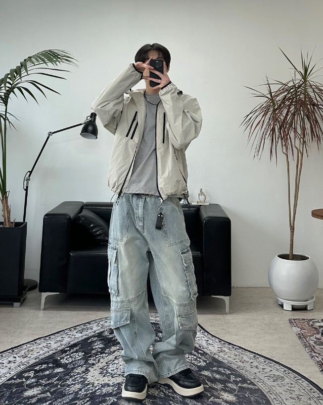 Phalan Utility Zipper Wind Jacket