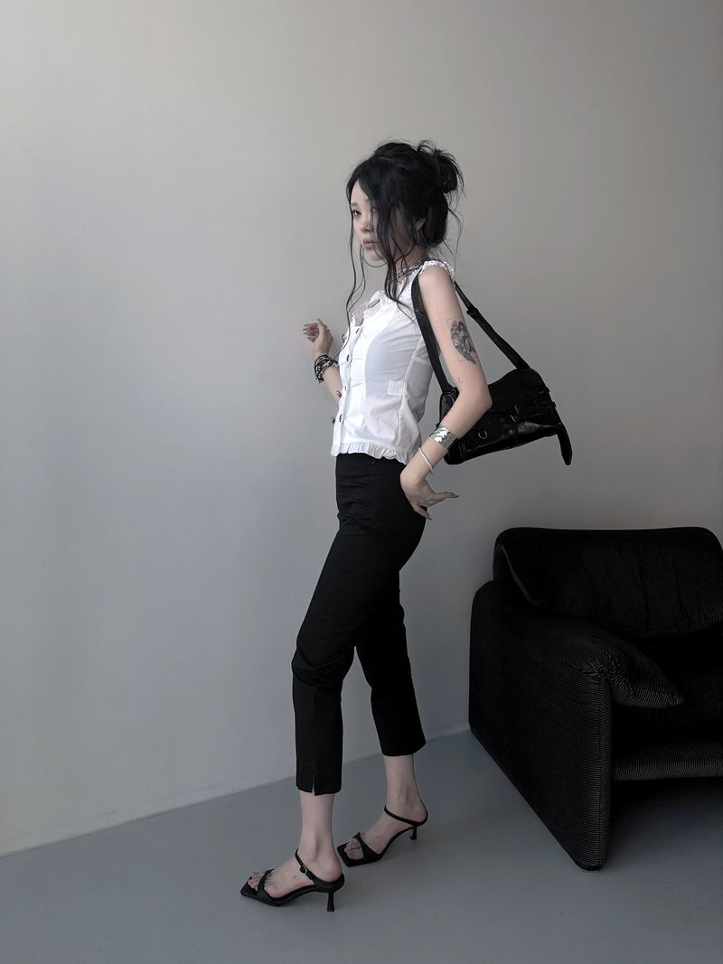 summer capri pants (2color)