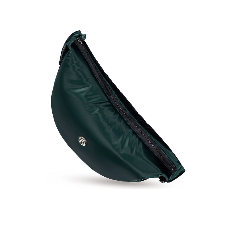 SOFT GLOSSY CROSS BAG_DEEP GREEN