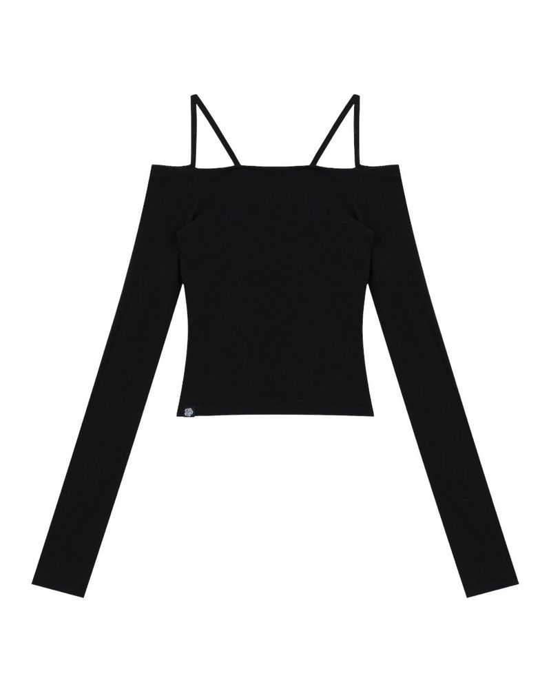 [MADE] Jewelry open shoulder. Black 