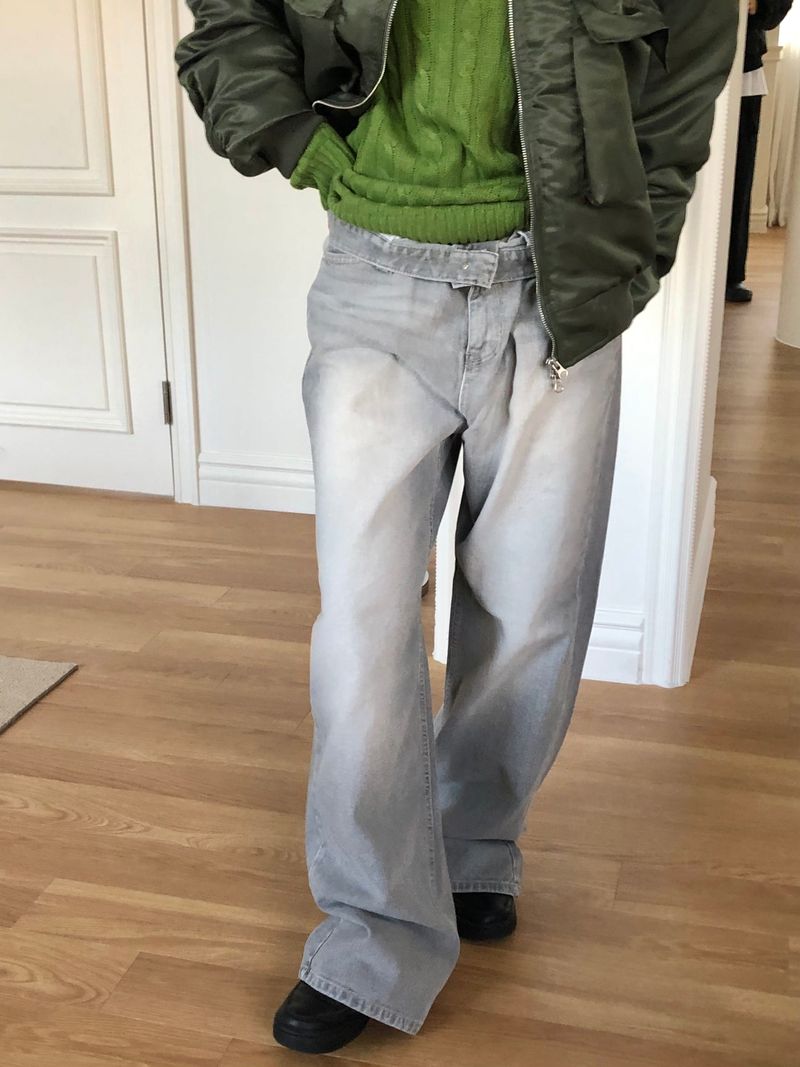 Canis gray denim pants