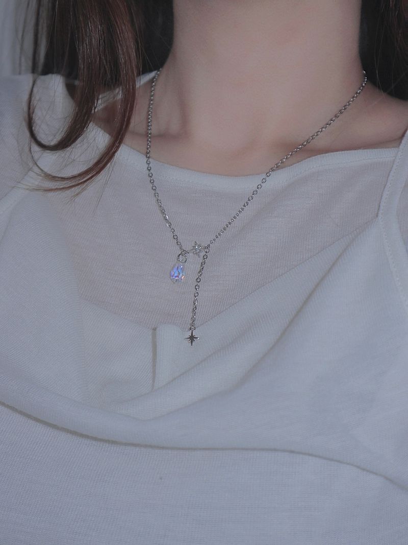 crystal mood necklace