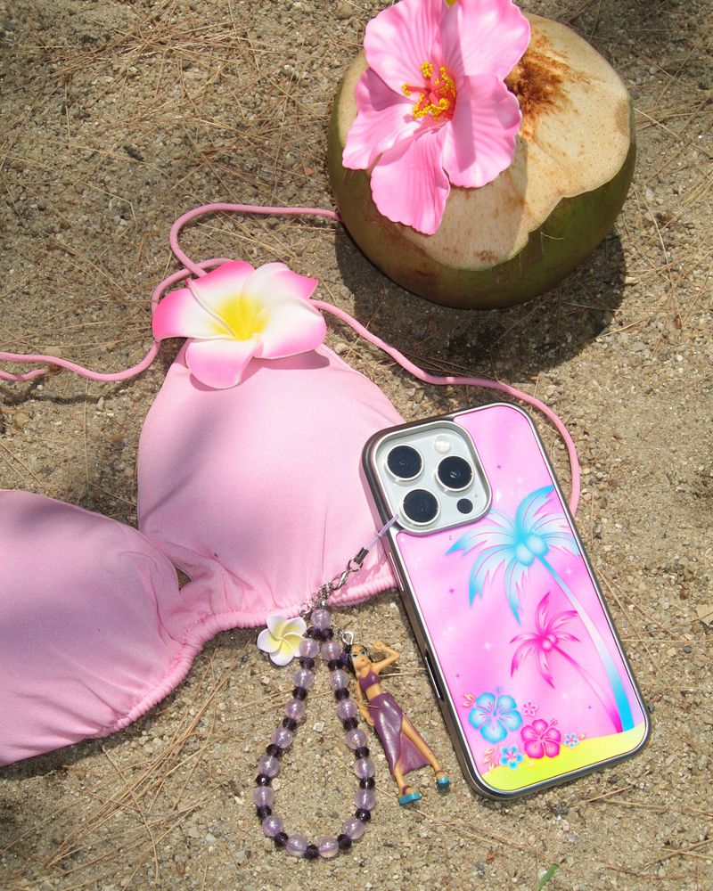 【TPUケース】 Pink Hawii Case