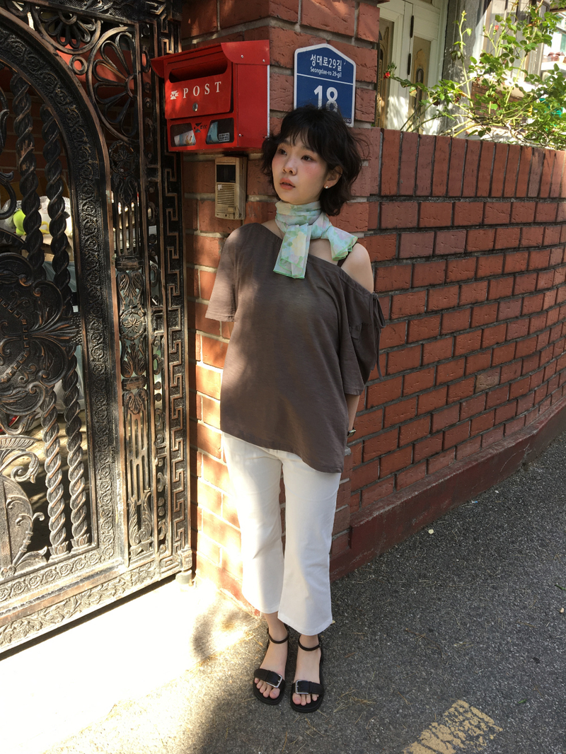 Misty Bloom scarf (2color)