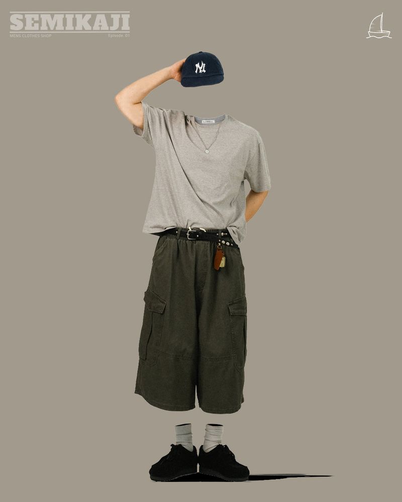 AE カーゴ バミューダ バンディング パンツ