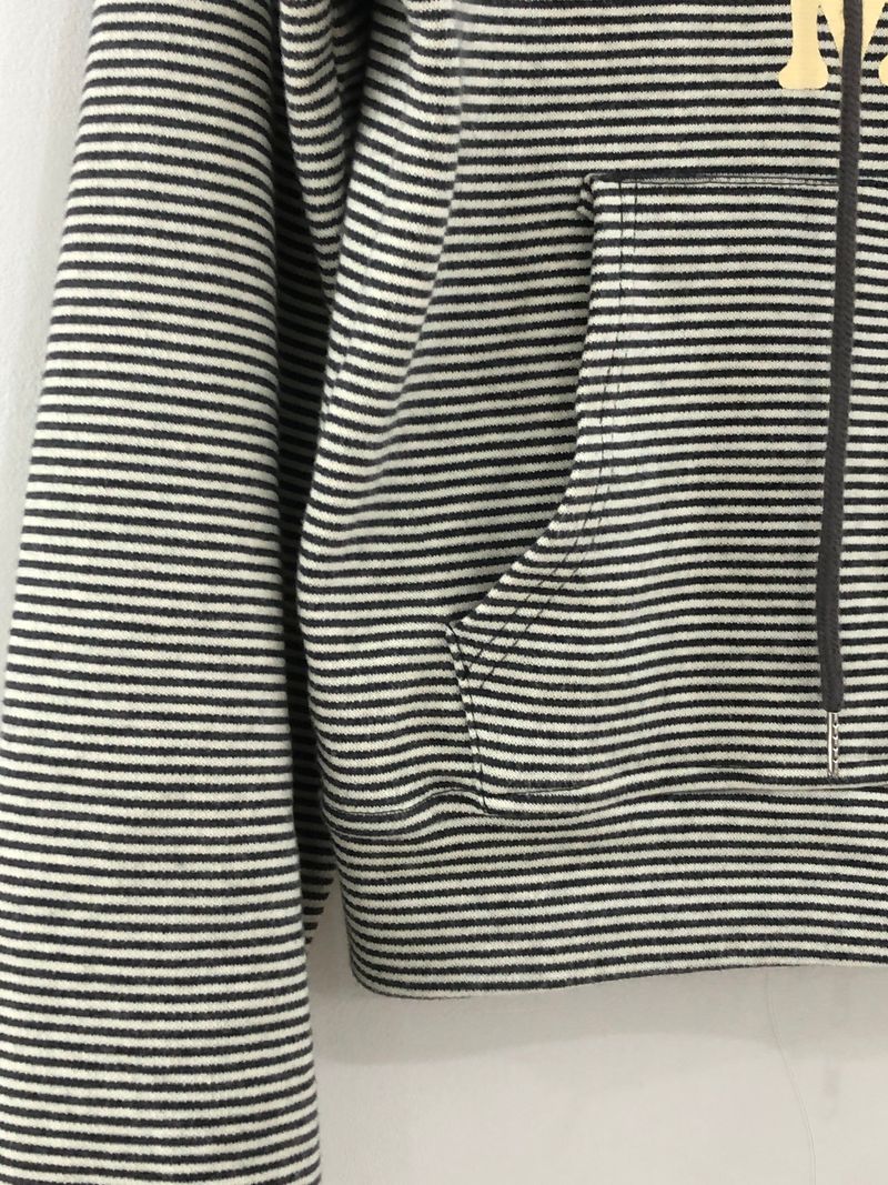 Heart Dot Stripe Hoodie Zip-up