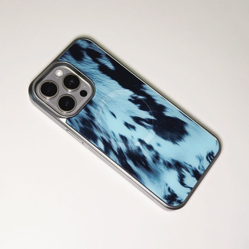 Classic Cowhide Phone Case SkyBlue (SV_MagSafe)