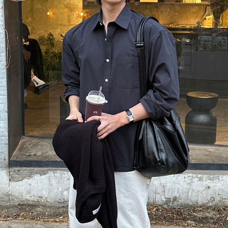 lemenne（ルメンヌ）の「LMN & F コットンクラシックオーバーサイズフィットシャツ (9 colors)（トップス）」