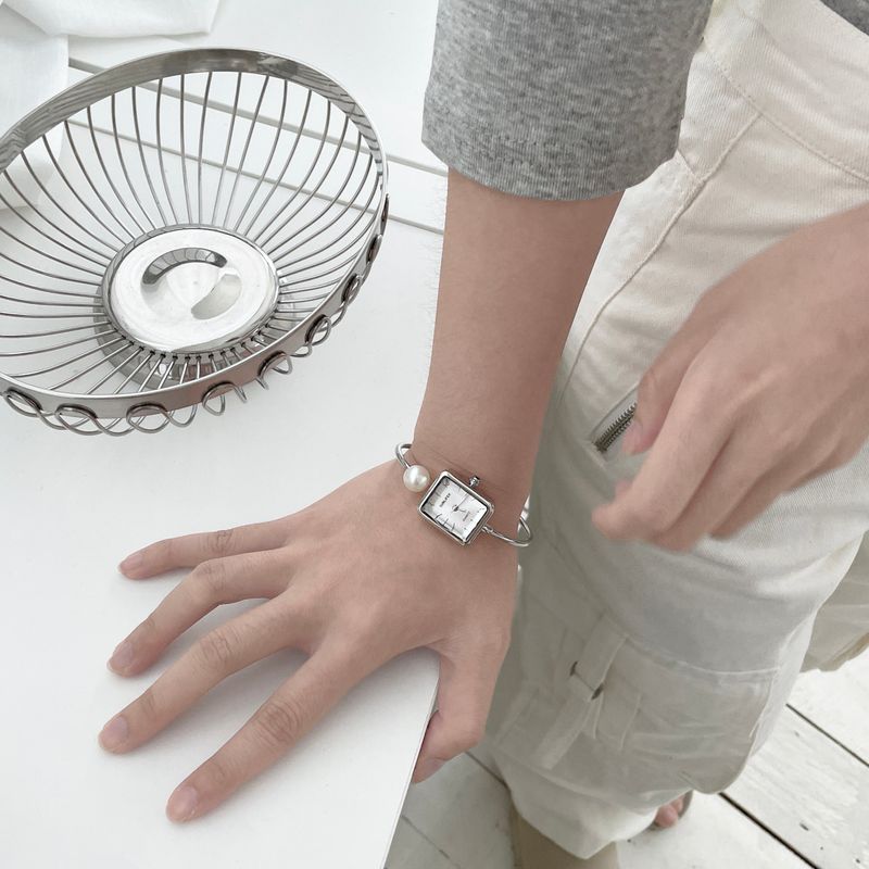Pearl Square Bangle Watch