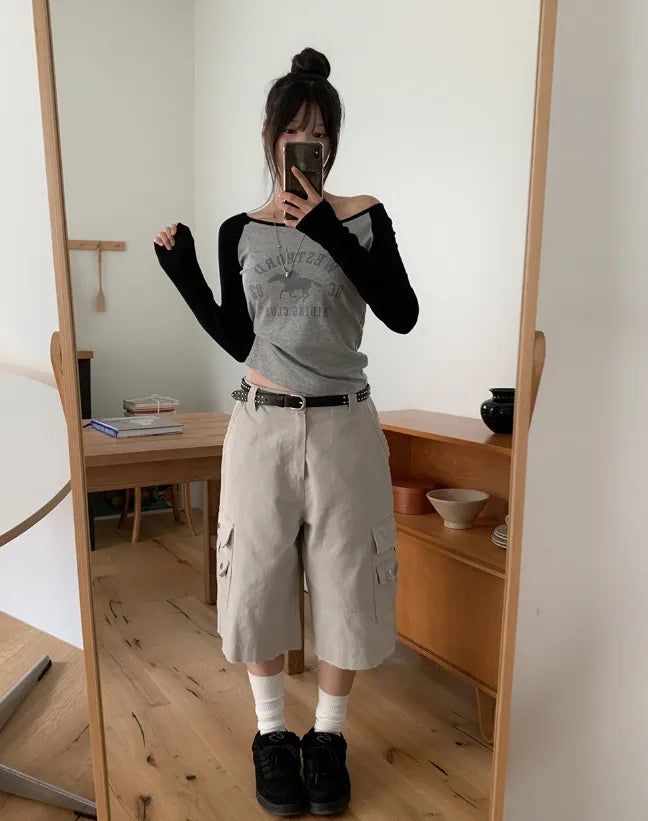 Mont Damaged Multi-Pocket Bermuda Pants
