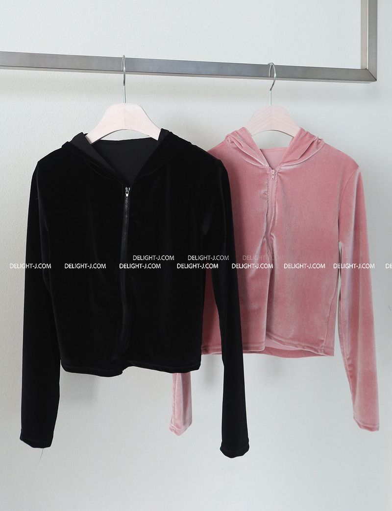 Velvet Slim Two-Piece Sweat Suit Set