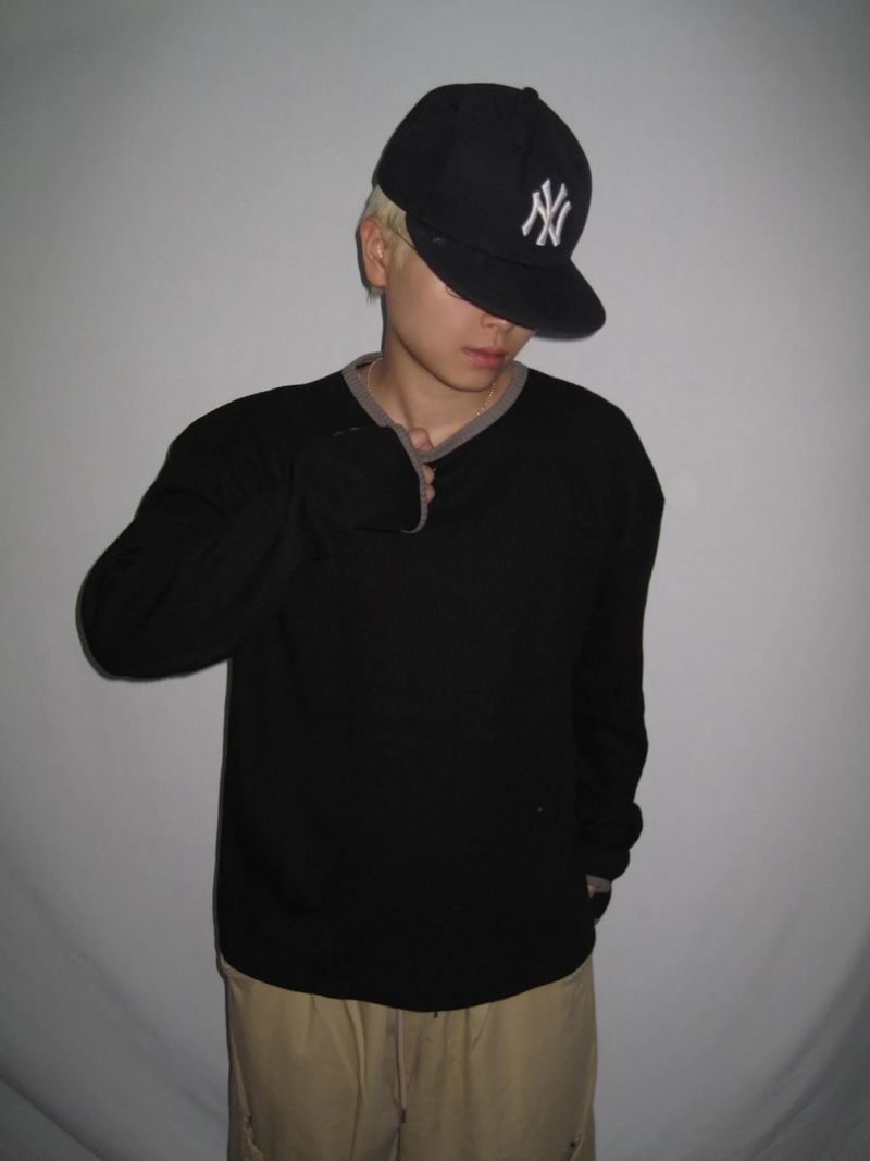 Round Waffle Hand Warmer Long Sleeve(4c) 