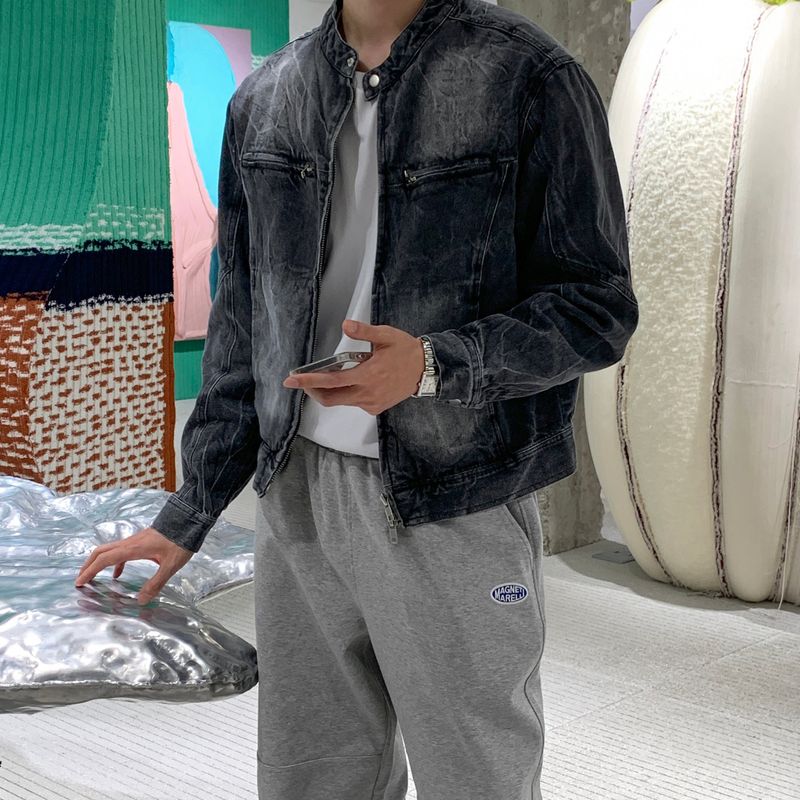 LMN Labo Thunder washed denim jacket (2 colors)