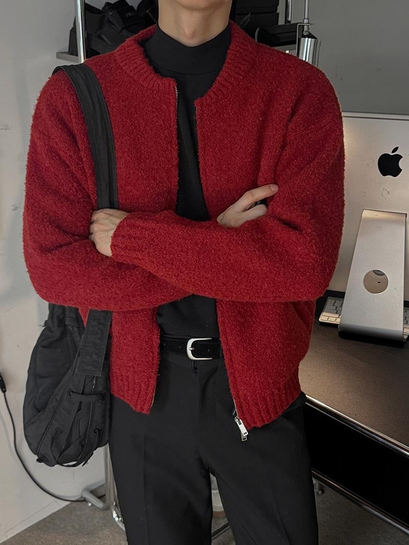 ASCLO(エジュクロ)の「ASCLO Boucle Like Zip Up Cardigan (4color)(Tops)」