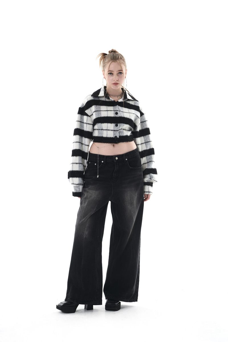 MOHAIR CHECK SHIRT