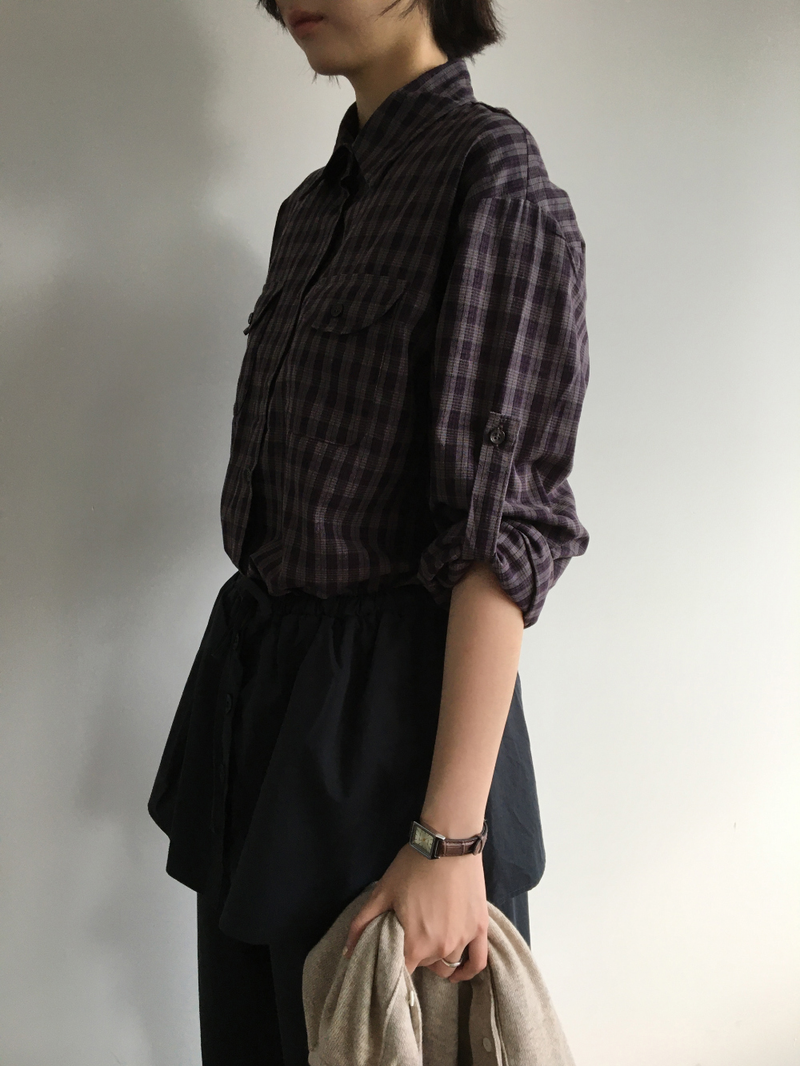 Tar Pocket Check Shirt (2color)