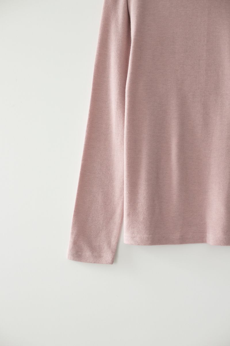 Basic turtle neck T-shirts (Pink)