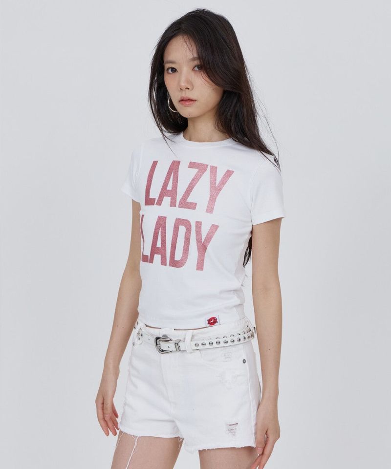 CONY LAZY LADY TEE / WHITE