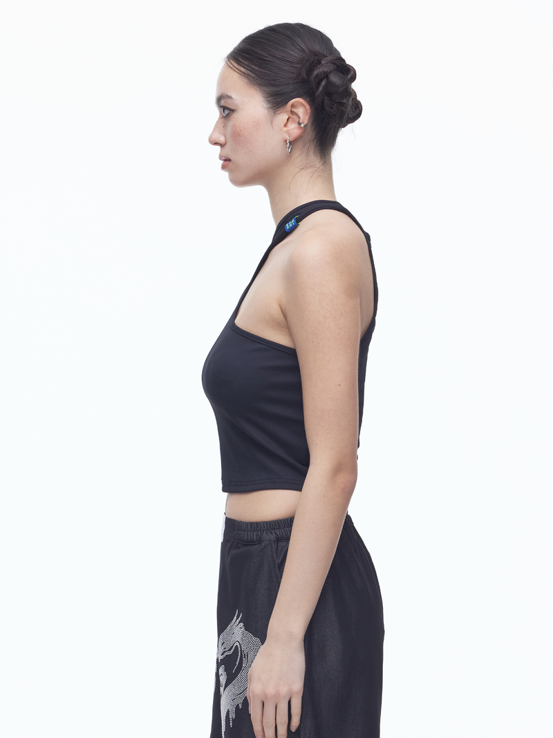 Airly Cut-out Sleeveless T(BK)