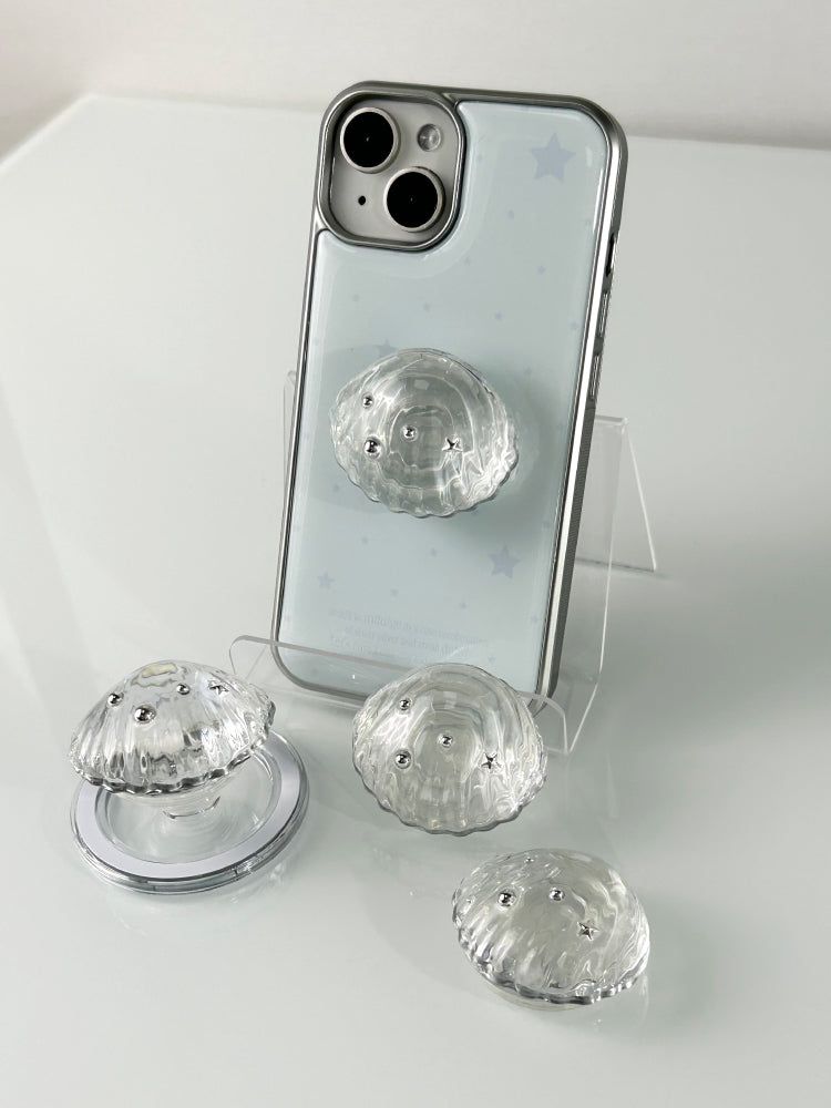Constellation Silver Epoxy Bumper Case(Sky Blue)