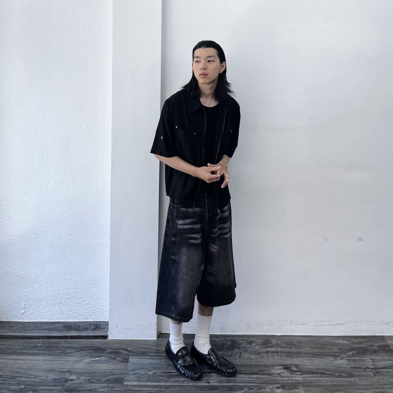 Rivet Double-Zip Shirt