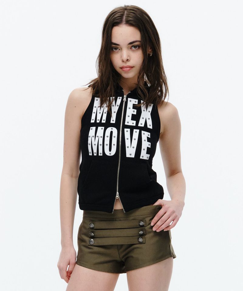 MIDNIGHT MOVE（ミッドナイトムーブ）の「hood top (black)（Tops）」