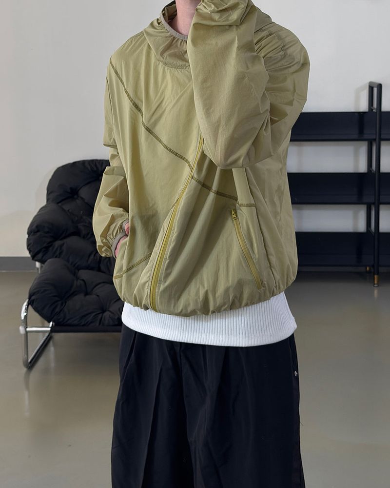 Aeric Diagonal Lightweight Windbreaker
