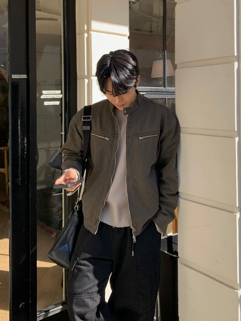 Slav pintuck cargo banding pants