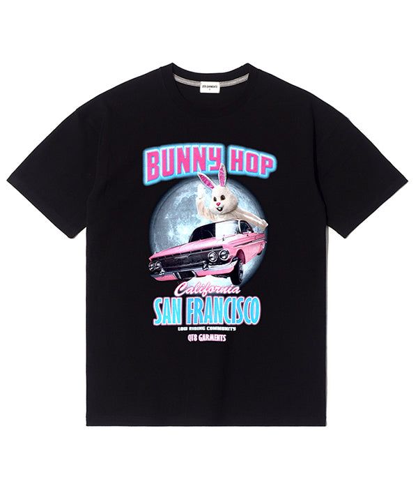 QT8 GARMENTS（キューティーエイトガーメント）の「RG Bunny Hop Tee (Black)（Tops）」