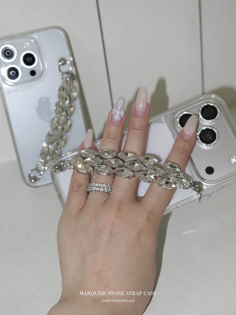 Marquise stone strap case