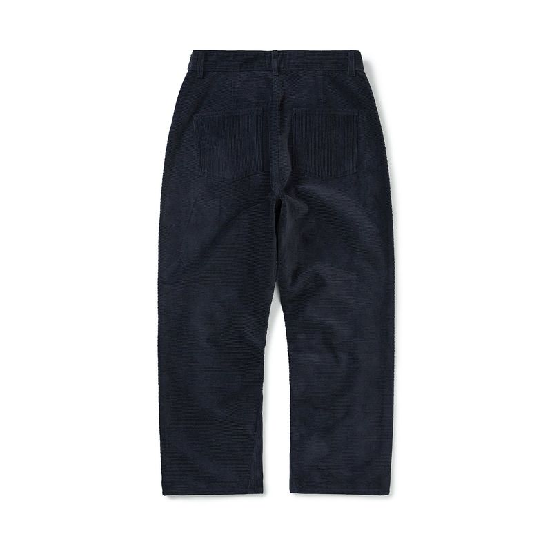 Wonky corduroy pants / Dark navy