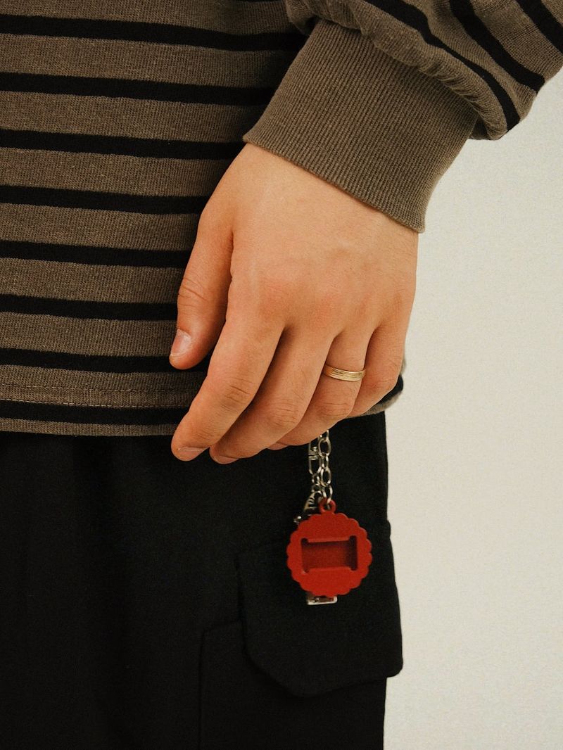 AN Pigment Stripe Collar T