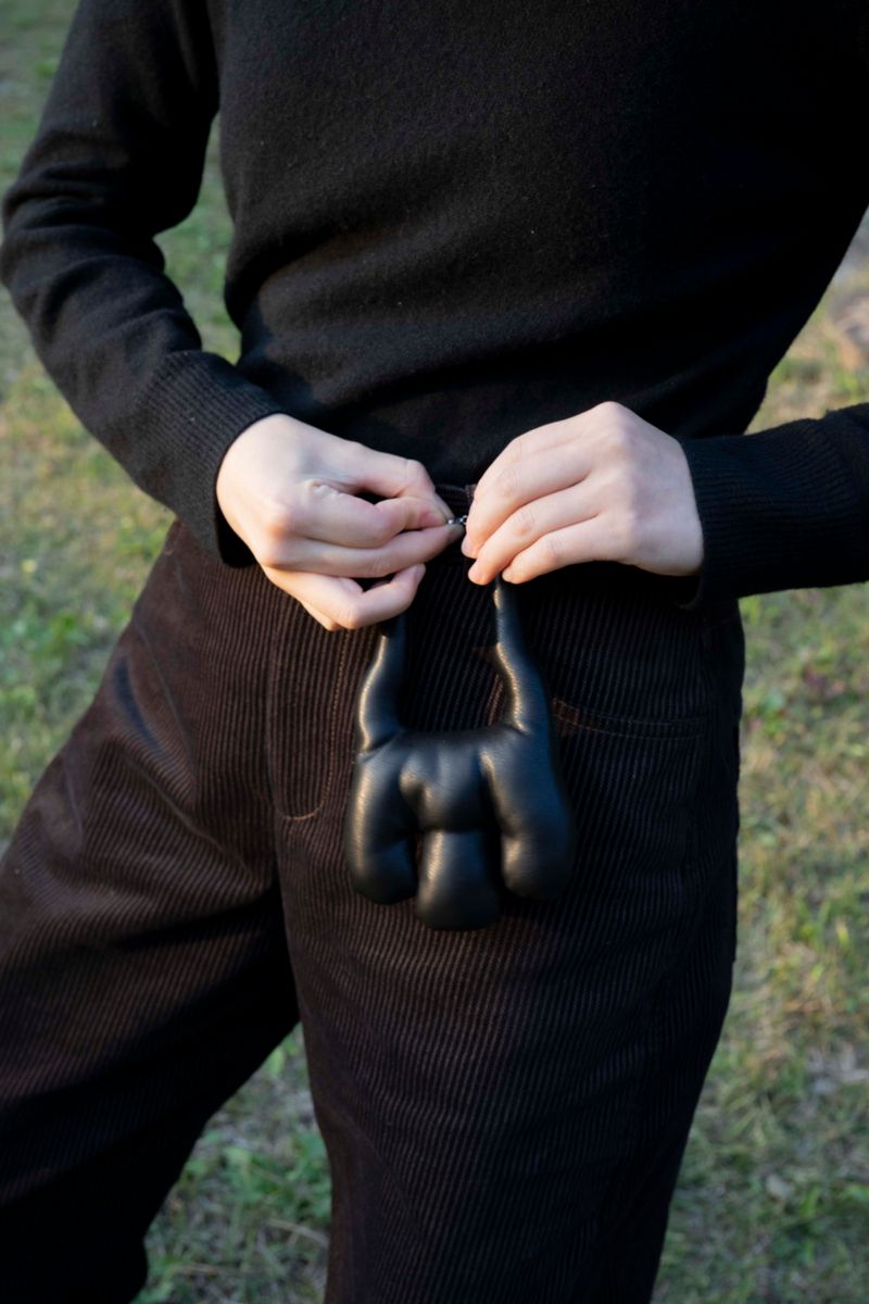 Hand Keychain - black