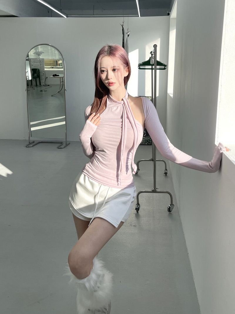 Seow（ソウ）の「 Via scarf halter top bolero set (5color)（Tops）」