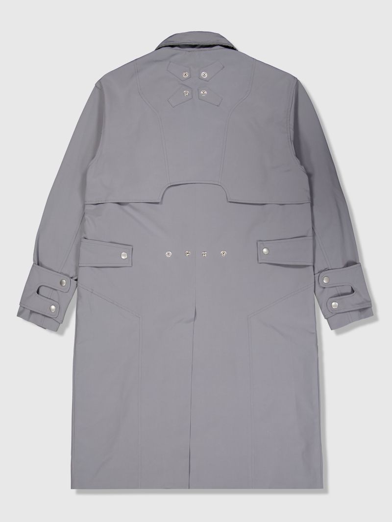 Ghost In The Shell Paneled Trench Coat (Grey)