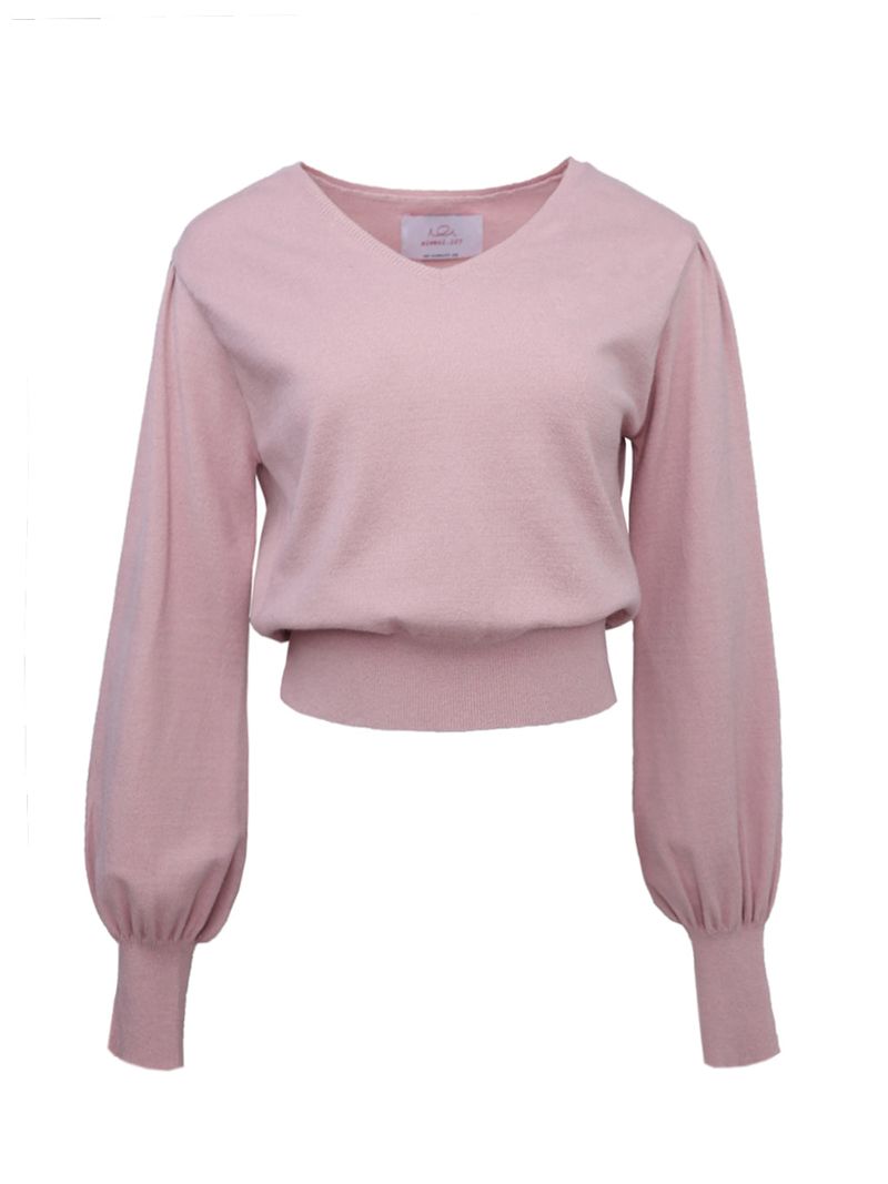 SIWL107(シウォル107)の「Emma Puff Knit (Pink)(Tops)」