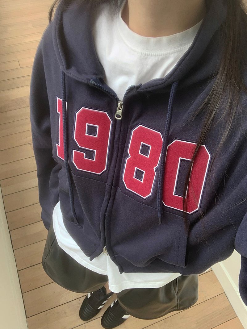 [Additional Fluff option] 1980 two-way hooded zip-up