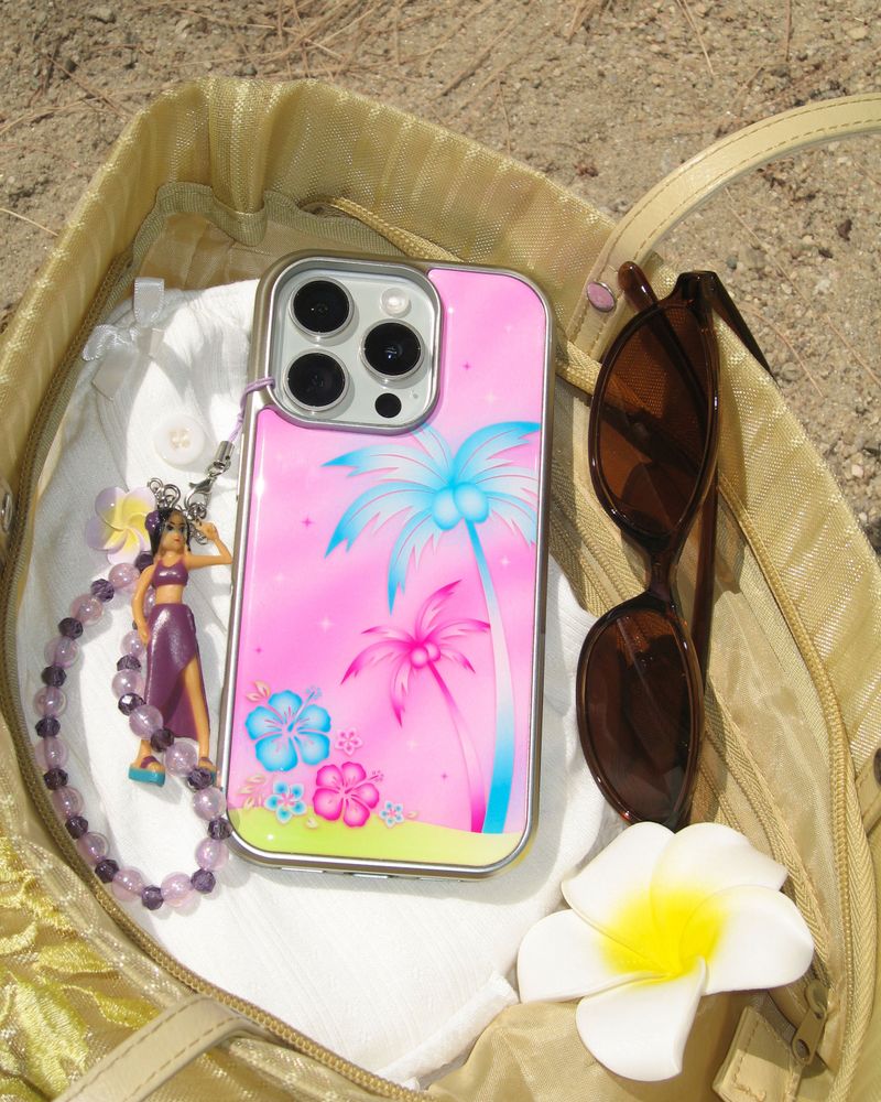 【TPUケース】 Pink Hawii Case