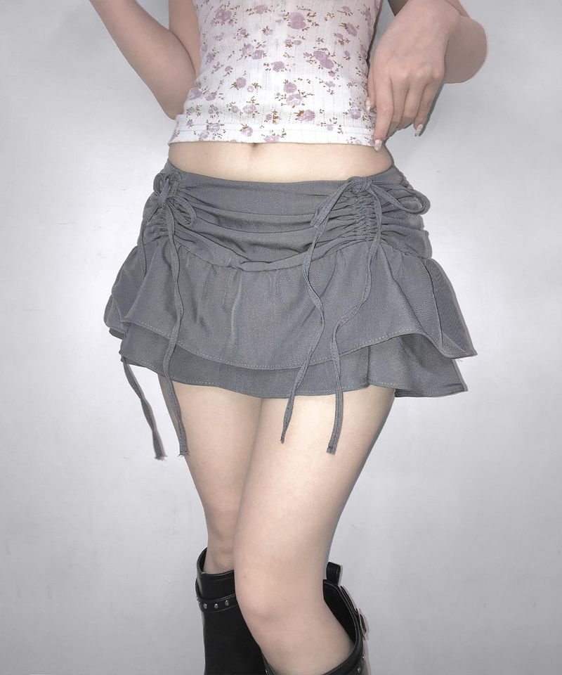 pudding ribbon sk (3colors)