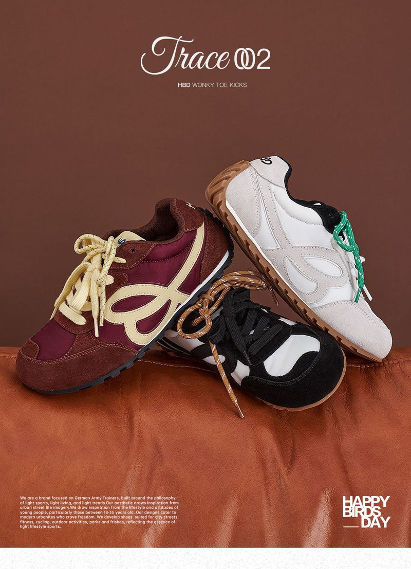 happy birds day（ハッピーバーズデイ）の「HBD New "Little Tilted-Toe" Sneakers – Unisex Casual Shoes（Shoes）」