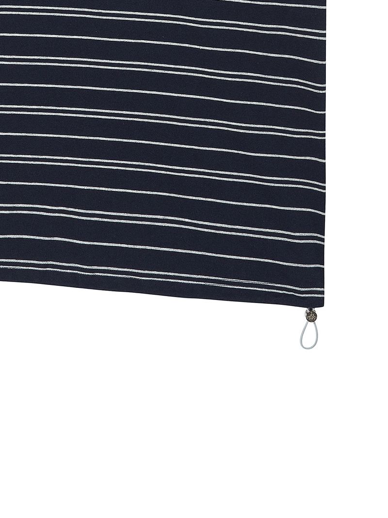 STRIPE OFF SHOULDER SS NAVY