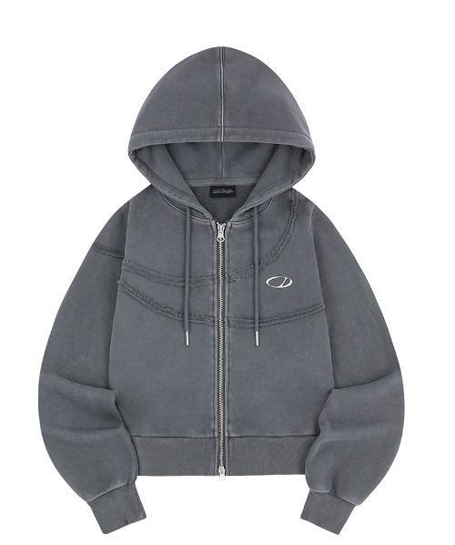 Pigment-Cut-Off-Hooded-Zip-Up - 6COLOR