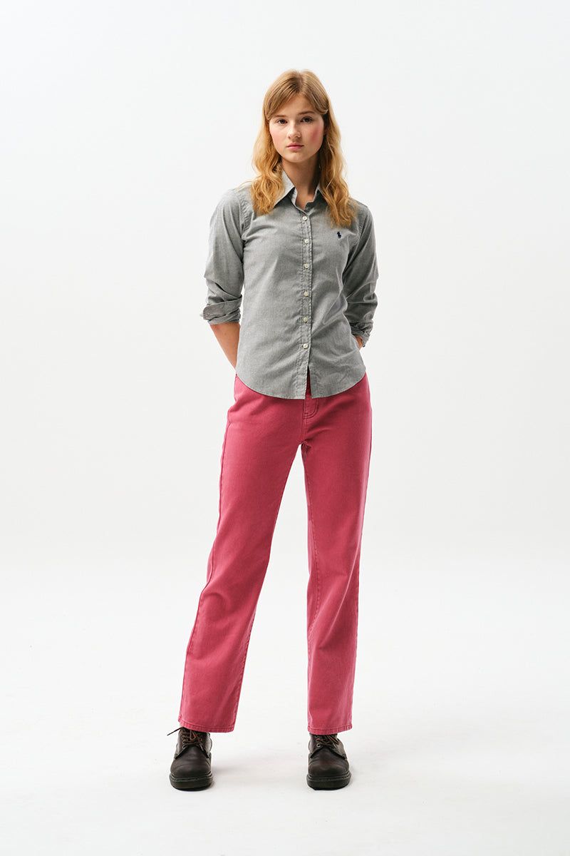 KIRSH（キルシー）の「BASIC STRAIGHT COLOR COTTON PANTS [LIGHT BURGUNDY]（Pants）」