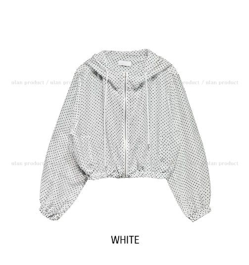 Summer Dot Rain Crop Hood Jumper