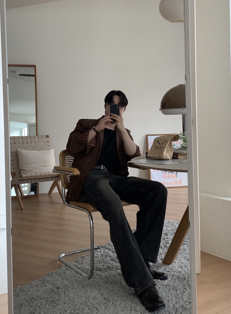 Look Hour Vintage Suede Overfit Blazer Jacket
